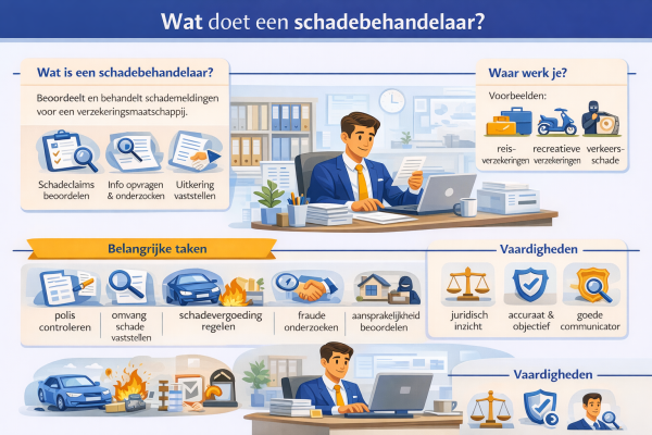 Alles over het beroep schadebehandelaar Wat doet een schadebehandelaar
